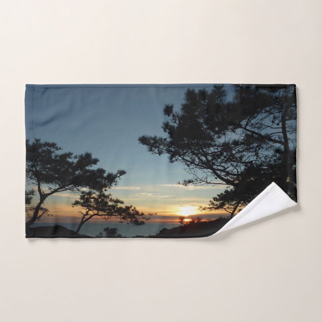 Torrey Pine Sunset III Paysage californien (Serviette à main)