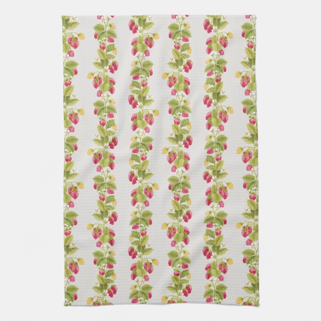 Torse de fraise Serviette de cuisine - Clair (Vertical)