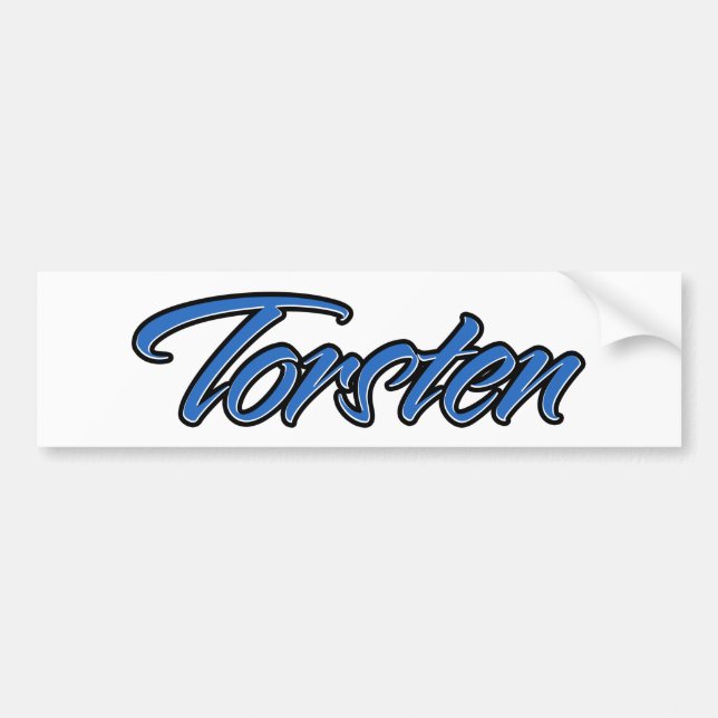 Torsten Nom bleu Aufkleber Sticker Autoaufkleber (Devant)