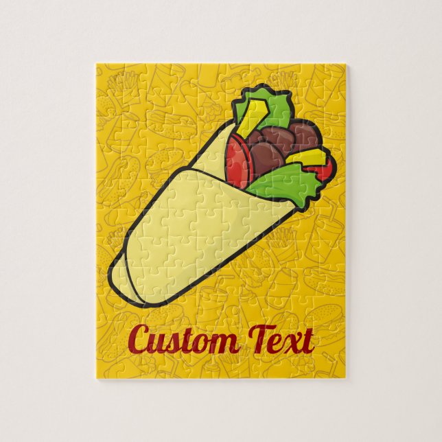Tortilla Sandwich envelopper puzzle (Vertical)