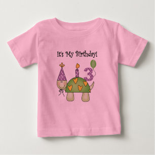 Tortue 3ème Anniversaire Tshirts et cadeaux