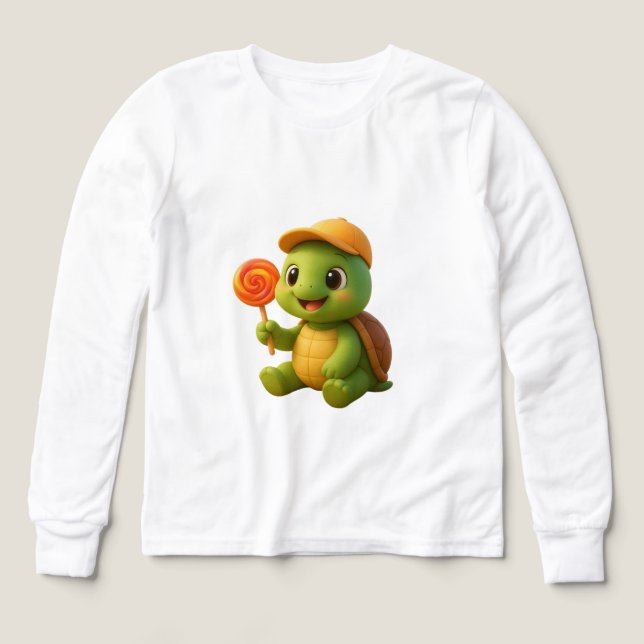 Tortue adorable avec Lollipop (Motif recto)