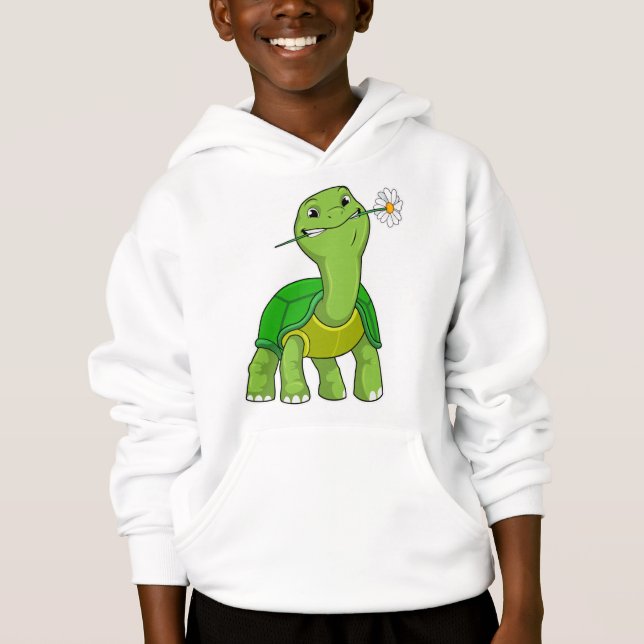 Tortue avec fleur de marguerite (Devant)