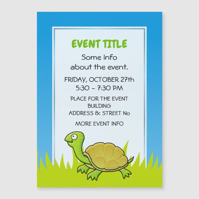 Tortue caricaturale (Devant)