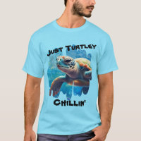 Tortue Chillin' Sea Turtle Gros plan T-shirt
