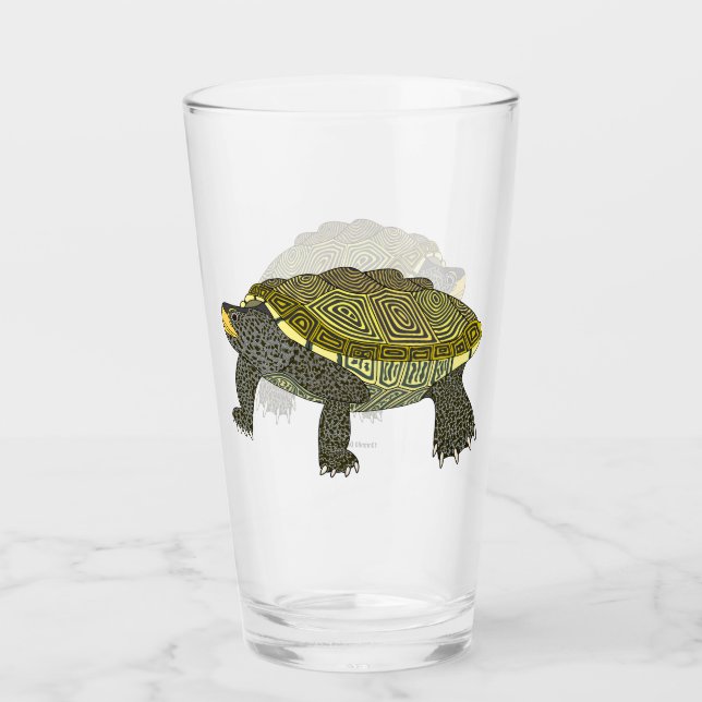 Tortue - Coupe en verre (Devant)
