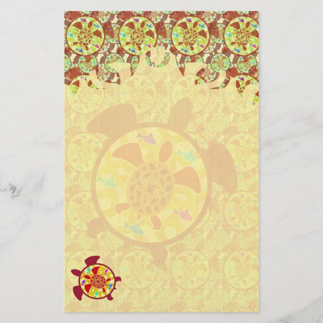 Tortue dans la papeterie de flamme de tortue (Devant)