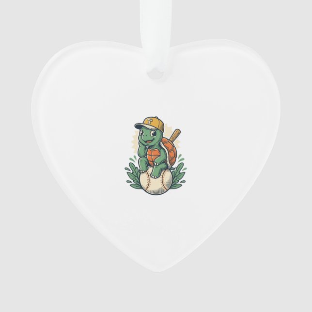 Tortue de baseball Gravure Vintage Design Graphiqu (devant)