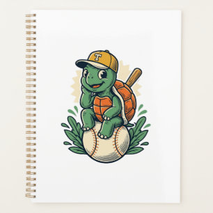 Tortue de baseball Gravure vintage Graphisme_1