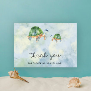Tortue de mer - baby shower merci