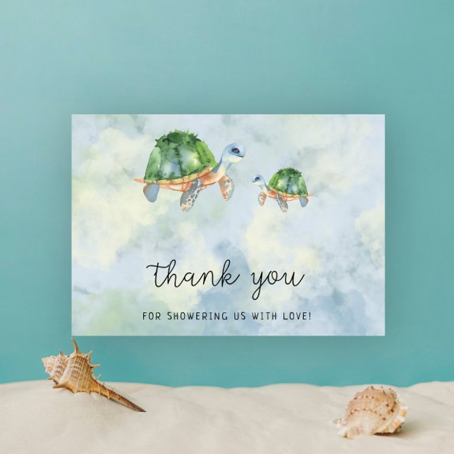 Tortue de mer - baby shower merci (Créateur téléchargé)