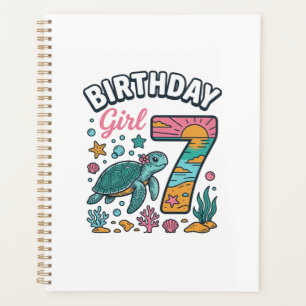 Tortue de mer fille d'anniversaire 7e anniversaire