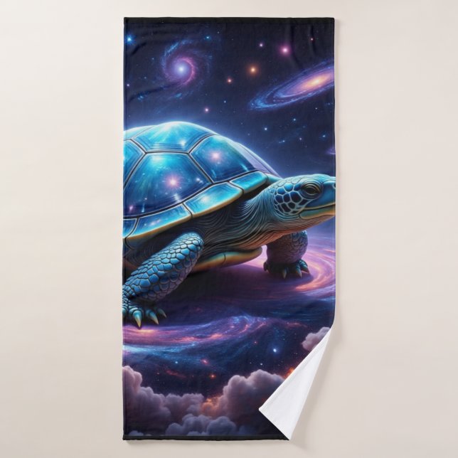 Tortue de mer galactique (Serviette de bain)