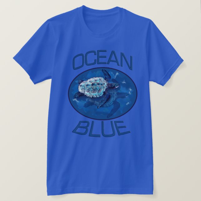 Tortue de mer Ocean Blue Bella T-shirt toile (Design devant)