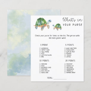 Tortue de mer - Qu'y a-t-il dans votre sac baby sh