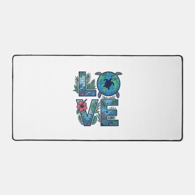 Tortue de mer Terre Tropical Amour (Recto)
