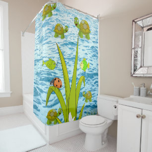 Tortue de rideau de douche