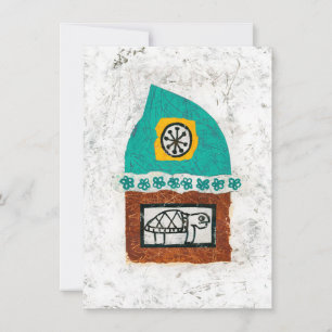 Tortue Démangeant Pour Une Carte De Voeux De Comba