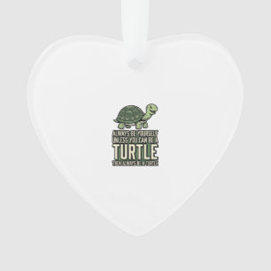 Tortue Drôle Soyez Vous-Même Design De Chemise Vin