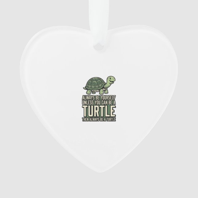 Tortue Drôle Soyez Vous-Même Design De Chemise Vin (devant)