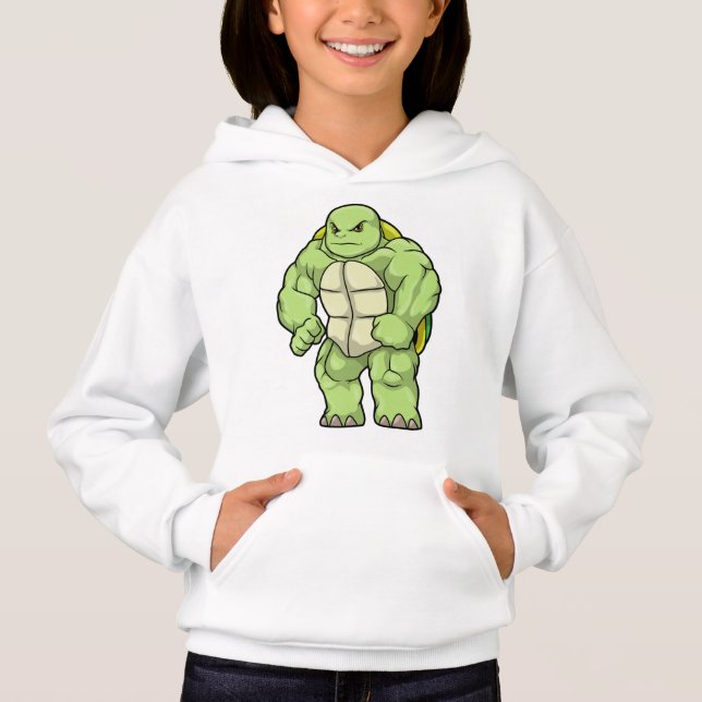 Tortue en Bodybuilder avec Six pack (Devant)