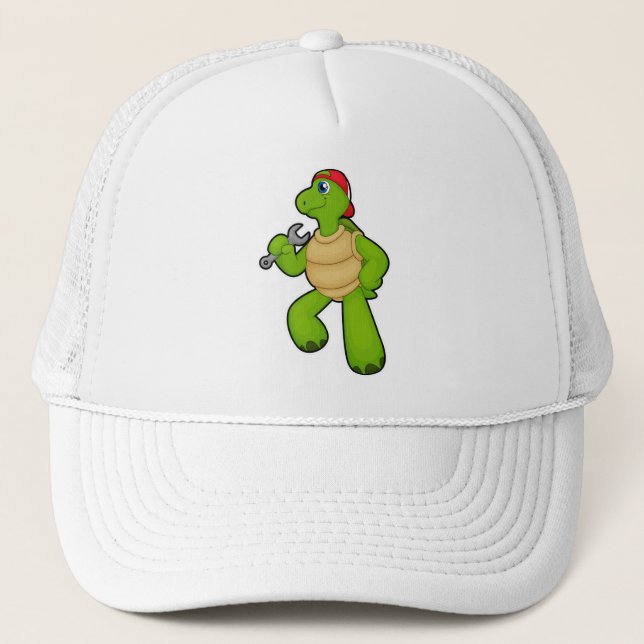 Tortue en mécanique avec clé et Casquette (Devant)