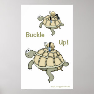 Tortue et escargot bouclent ! Bouclé ! Affiche