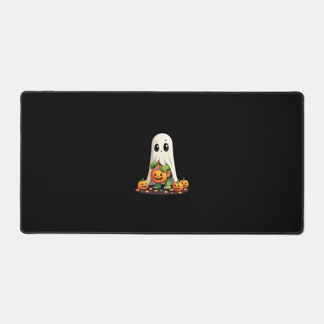 Tortue fantôme mignonne d'Halloween avec bonbons ( (Recto)