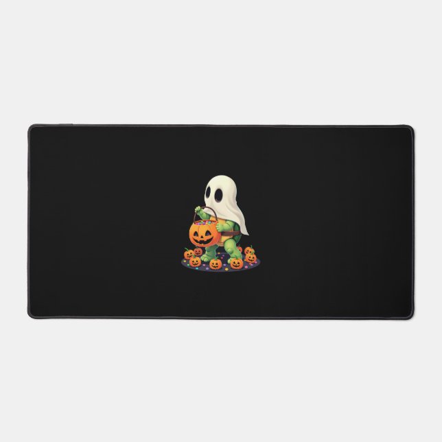 Tortue fantôme mignonne d'Halloween avec bonbons ( (Recto)