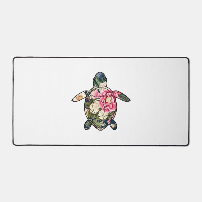 Tortue marine floral (Recto)