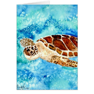 tortue marine vie marine aquarelle peinture