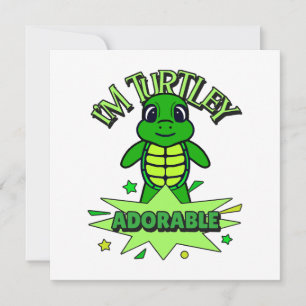 Tortue Mignonne Citation Drôle Totalement Adorable
