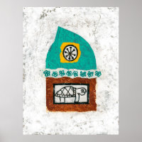 Tortue Poisson Démangé Va Au Marché Poster Poster 