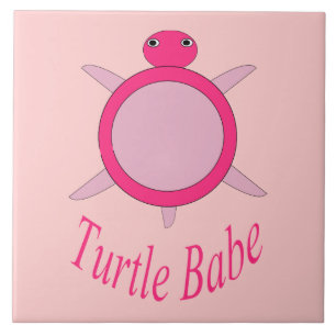 Tortue rose mignonne Carreaux
