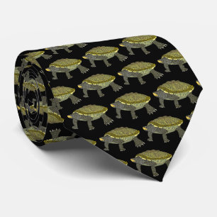 Tortue serpentine (noire) - Cravate