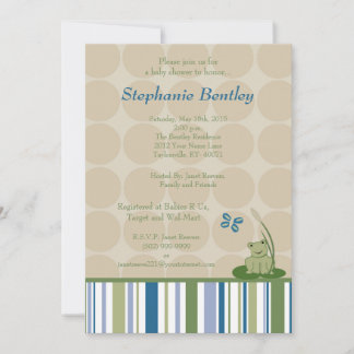 Tortue soleil 5x7 Pond Créatures Invitation