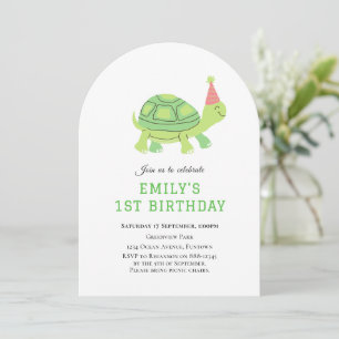 Tortue sous la mer 1ère invitation anniversaire