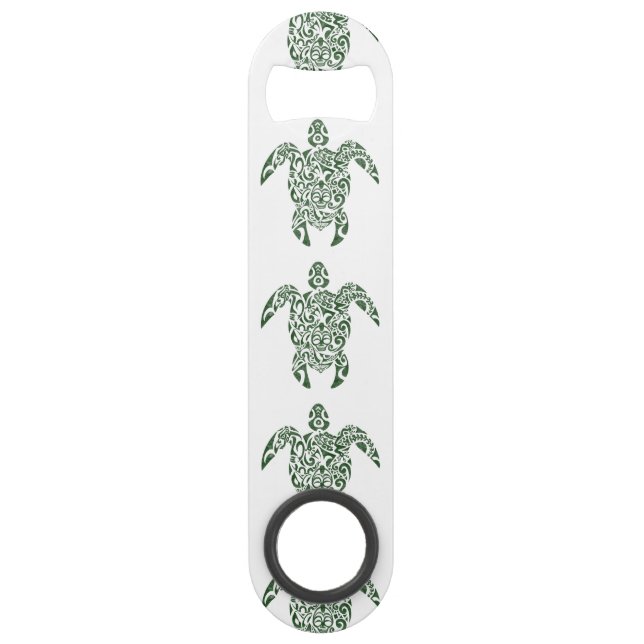 Tortue tribale de style d'impression typographique (Devant)