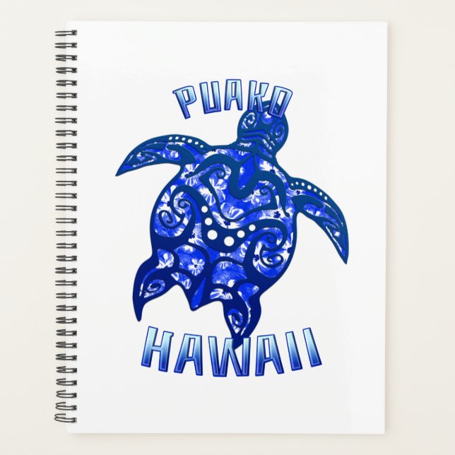 Tortue tribale de vacances Puako Hawaii (Devant)