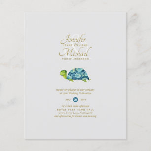 Tortue Turquoise Fête des mariées par courrier ou