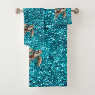 Tortue verte turquoise