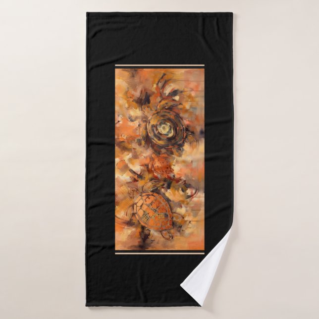 Tortues Abstraites (Serviette de bain)