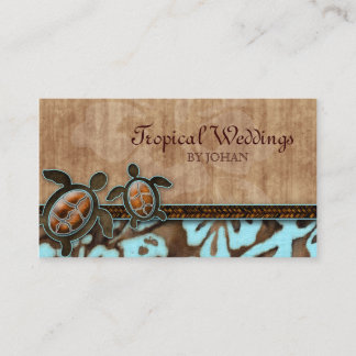 Tortues Cartes de visite de voyage Brown bleu