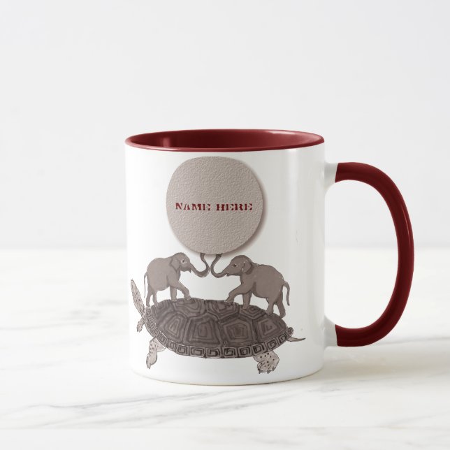 Tortues complètement en bas de tasse (Droite)