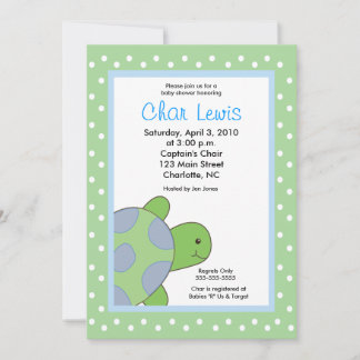 Tortues de mer Baby shower 5 x 7 invitation