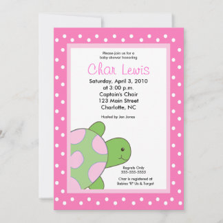 Tortues de mer Baby shower 5 x 7 invitation