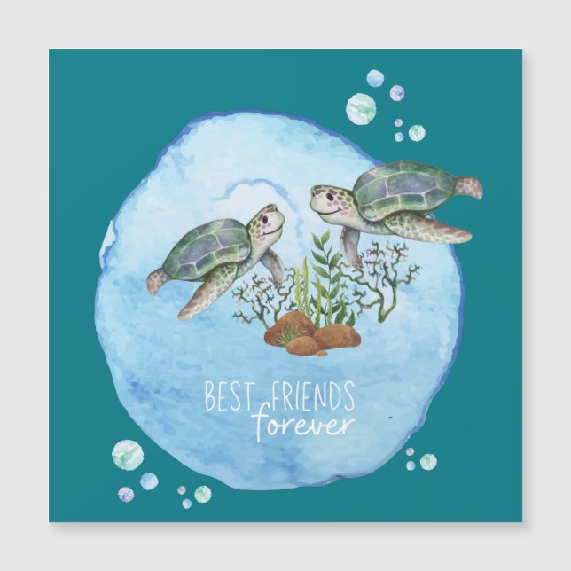 Tortues de mer BFF - Cadeaux personnalisés Best Fr (Devant)