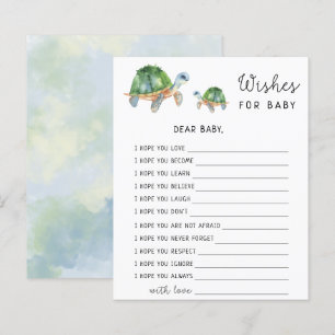Tortues de mer - Vœux pour bébé