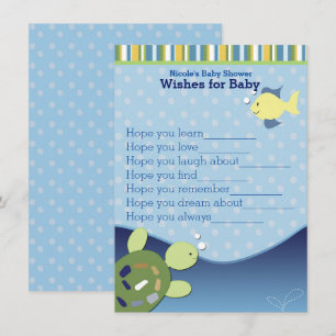 Tortues Ocean Reef souhaite une carte Baby shower