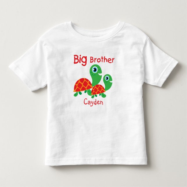 Tortues personnalisées T-shirt Big Brother (Devant)